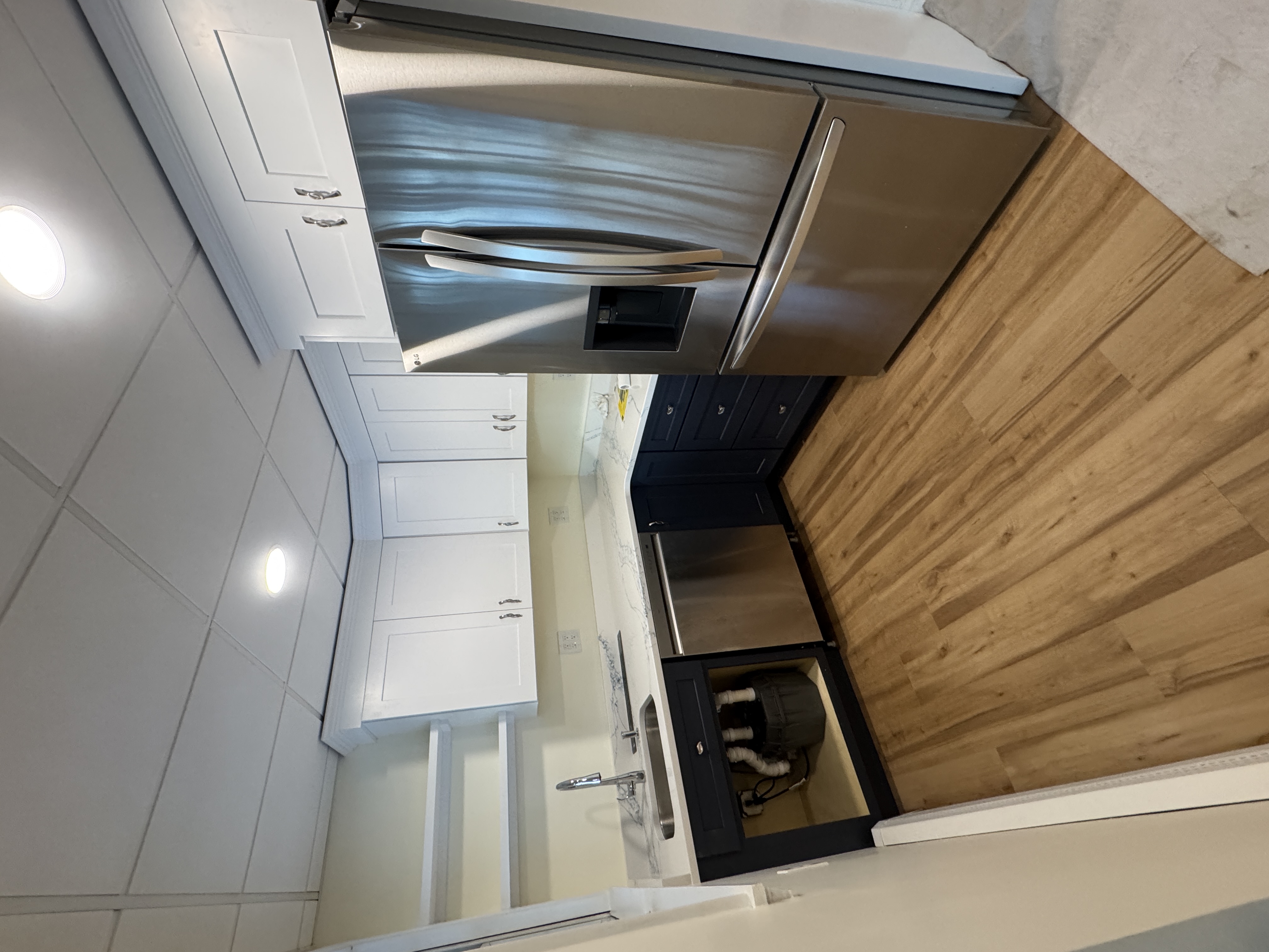 Kitchen renovation sink install